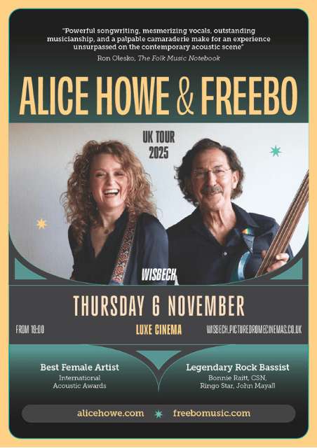 Alice Howe and Freebo - UK Tour 2025 (In-Person)